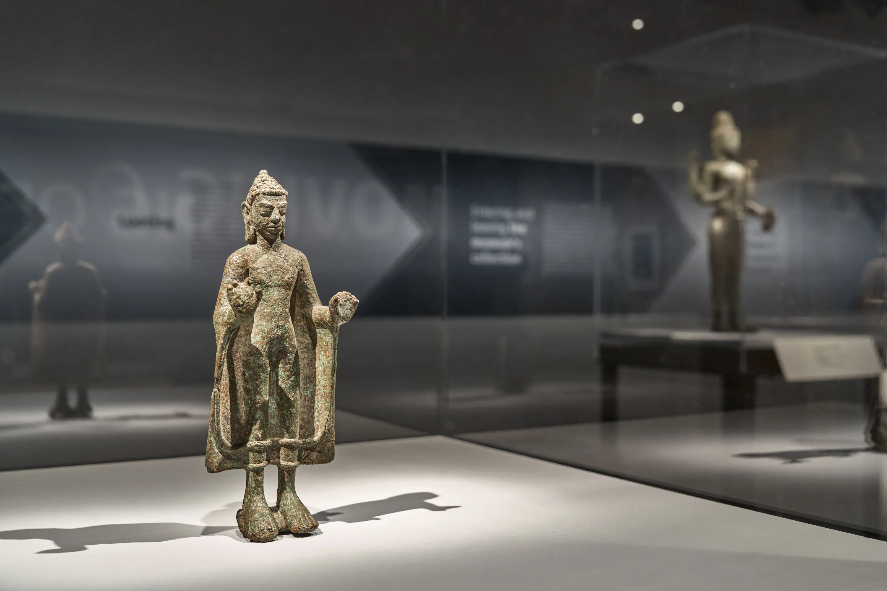 Installation view of exhibit: Moving Objects - Learning from Local and Global communities, at the Asian Art Museum. Friday Nov 15, 2024 - March, 2025 TBD. Asian Art Museum. Photograph © Asian Art Museum San Francisco, by Kevin Candland