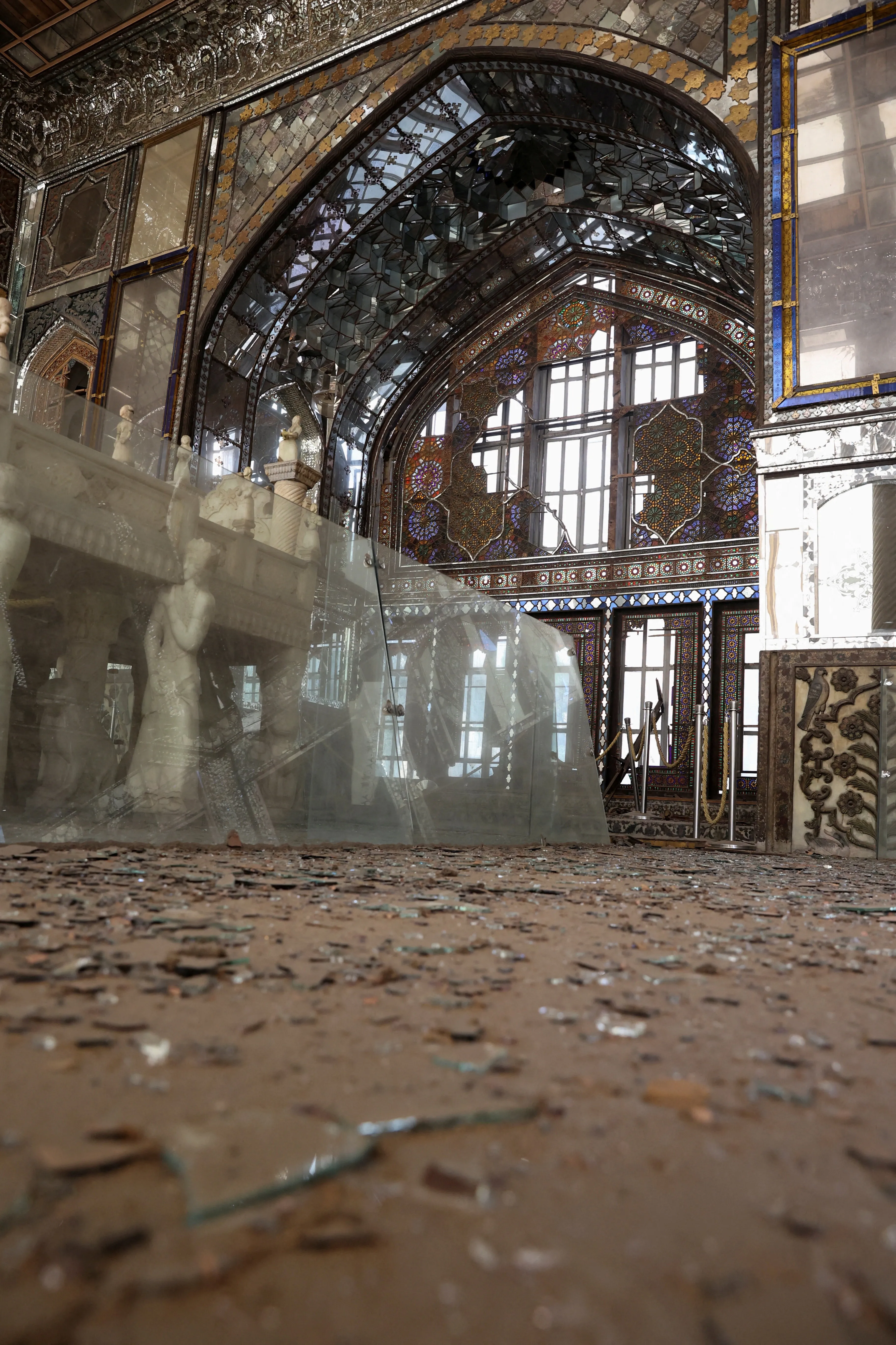 FILE PHOTO: Debris at the historical monument Golestan Palace after it was damaged in an Israeli and U.S. strike, amid the U.S.-Israeli conflict with Iran, in Tehran, Iran, March 3, 2026. Majid Asgaripour/WANA (West Asia News Agency) via REUTERS ATTENTION EDITORS - THIS PICTURE WAS PROVIDED BY A THIRD PARTY./File Photo