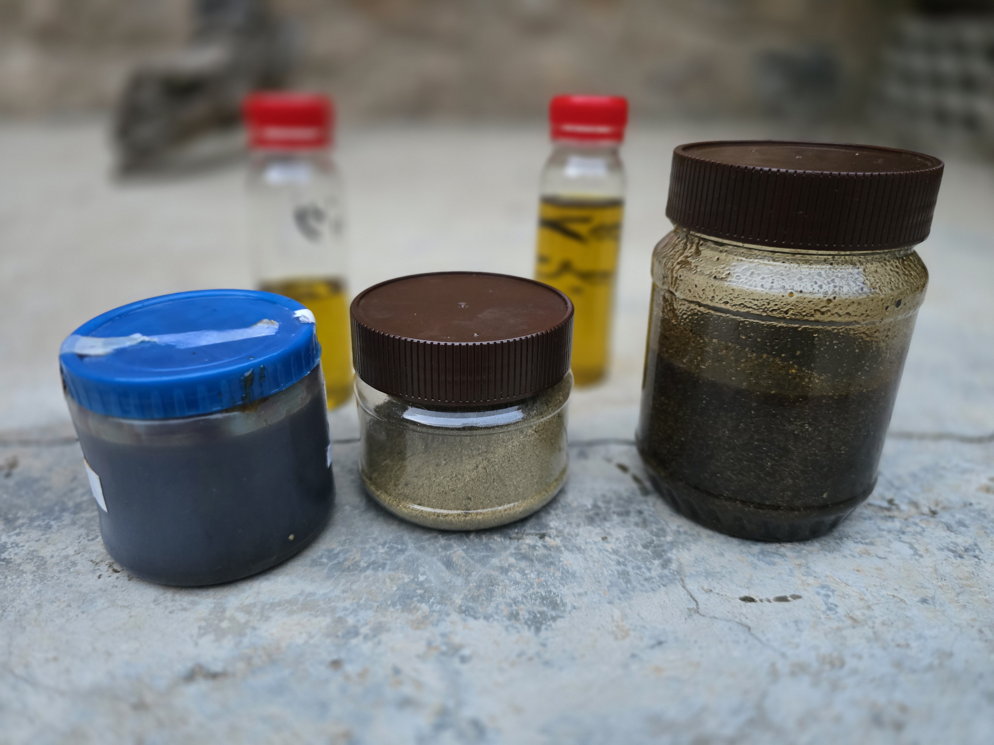 A mixture of ground leaves, oil, and honey.