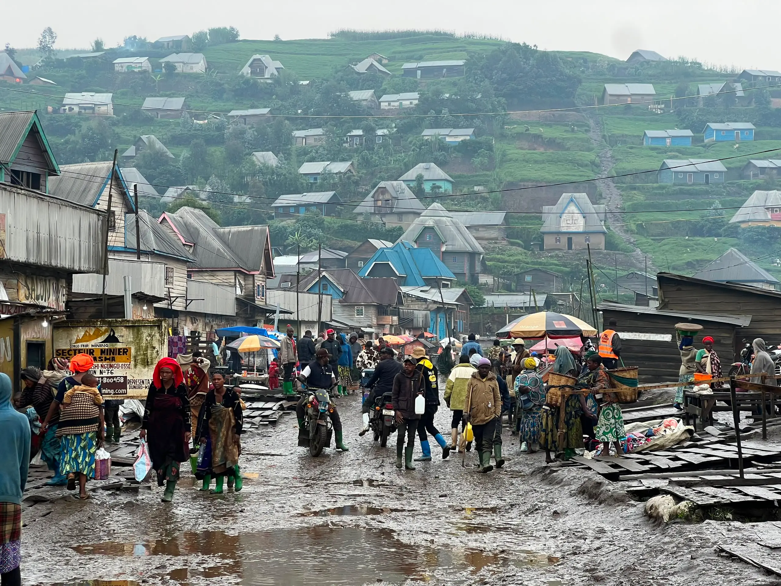 A view of Ngungu, a mining and farming town in eastern Democratic Republic of the Congo, on August 8, 2026 [Prosper Heri/Al Jazeera]